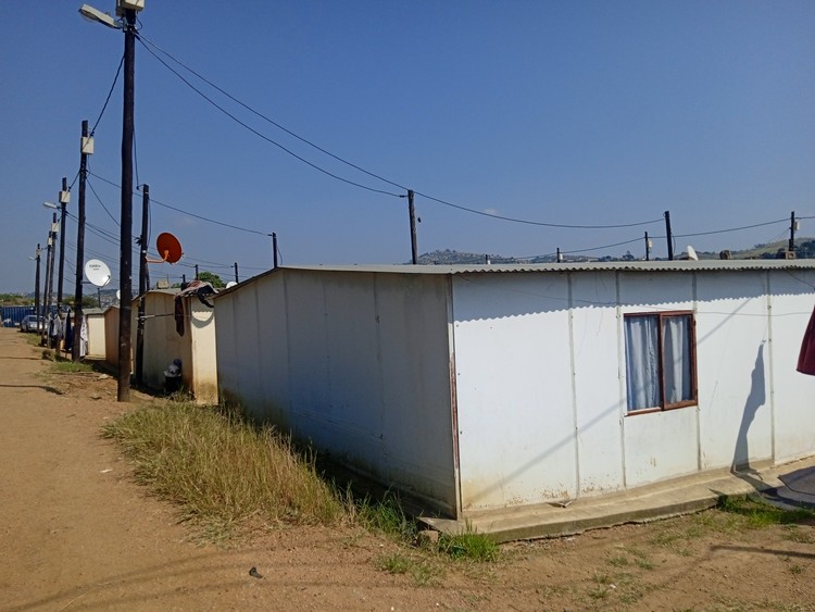 Living conditions at “transit camp” in eThekwini Municipality are